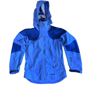 Patagonia CSS Ski Snow Board Jacket Women’s XS Zipper Raincoat Blue Waterproof